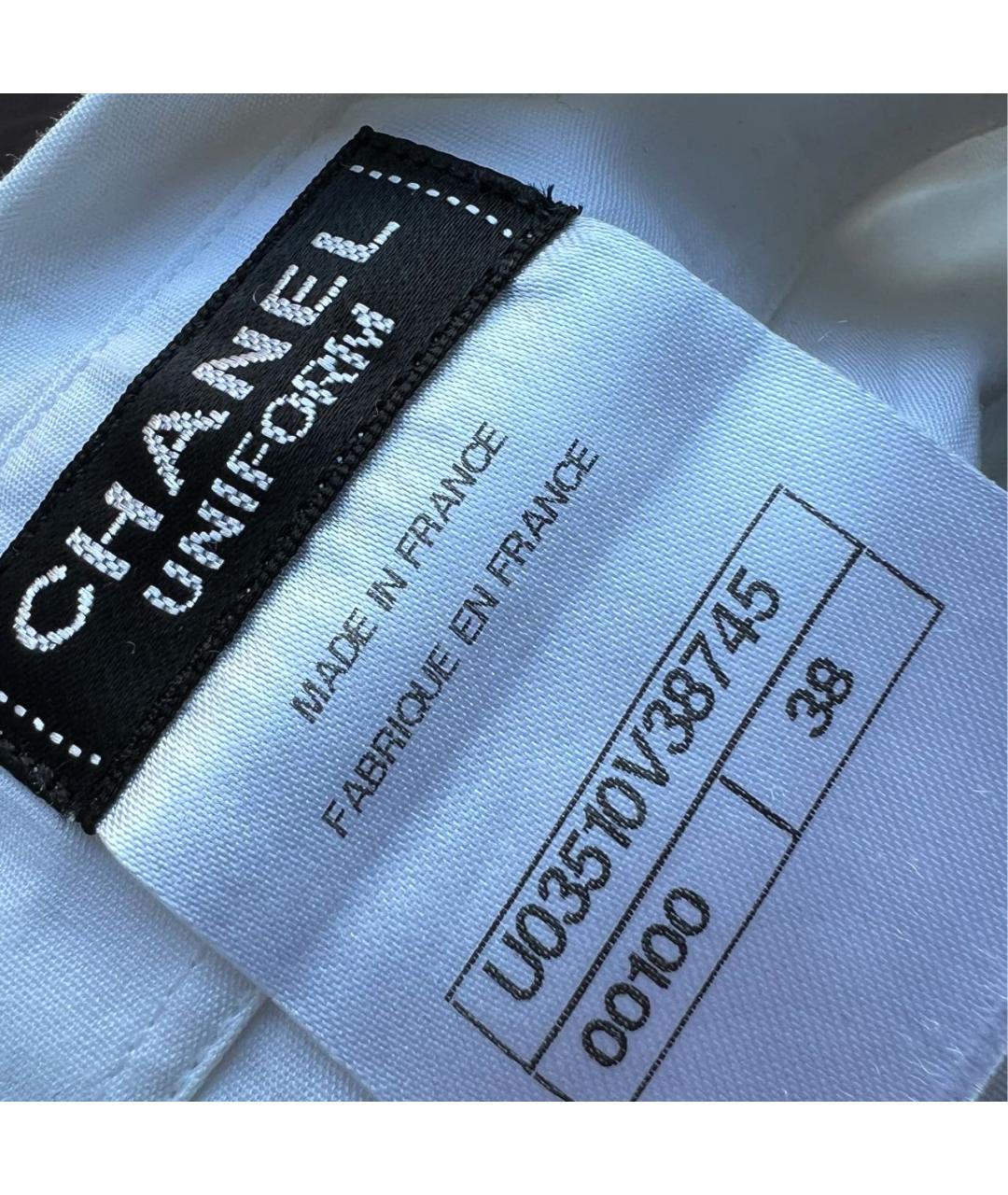 CHANEL Белая хлопковая рубашка, фото 5
