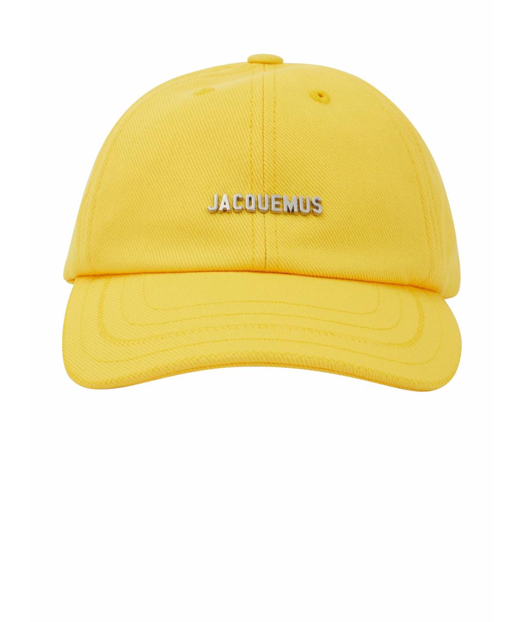 JACQUEMUS Желтая хлопковая кепка, фото 1