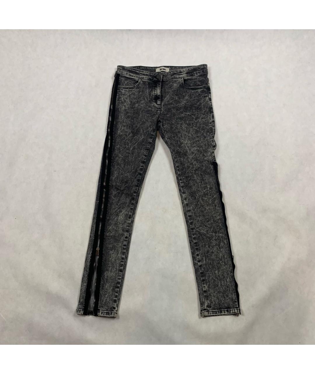 ACNE STUDIOS Серые хлопковые джинсы слим, фото 6