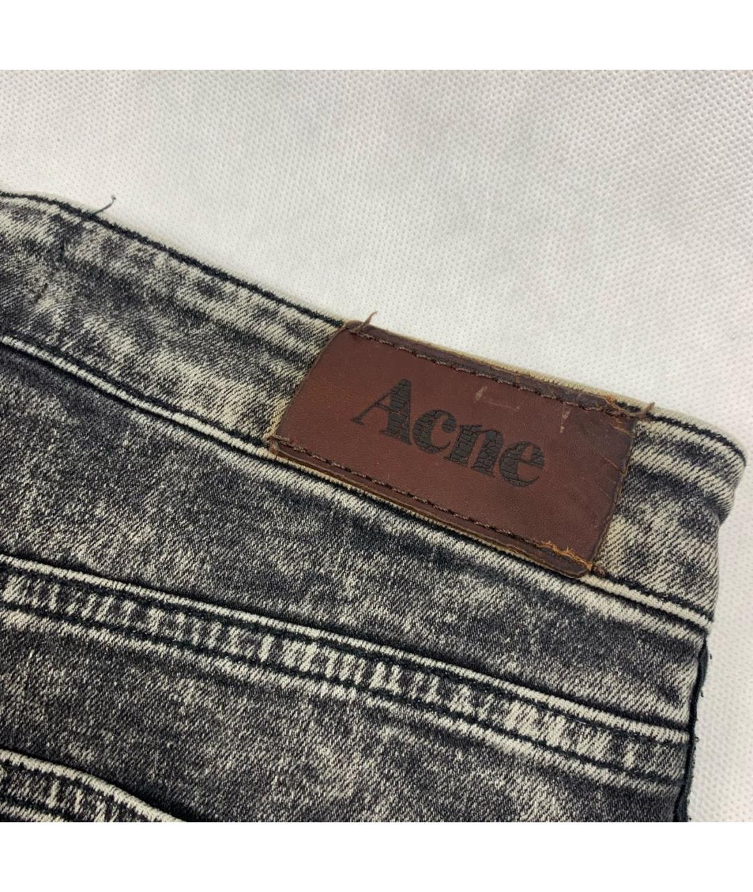 ACNE STUDIOS Серые хлопковые джинсы слим, фото 3