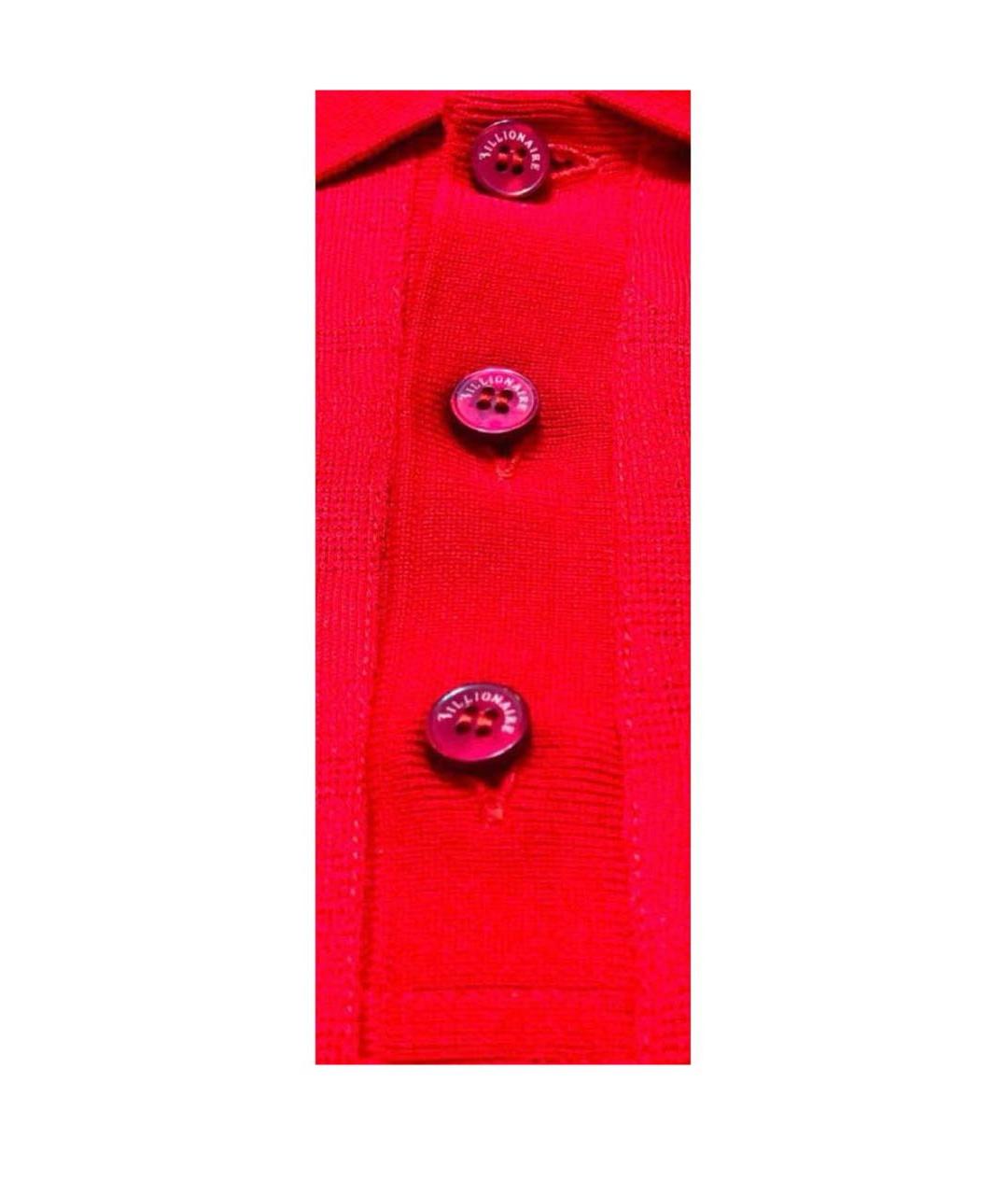 BILLIONAIRE Красное поло с коротким рукавом, фото 4