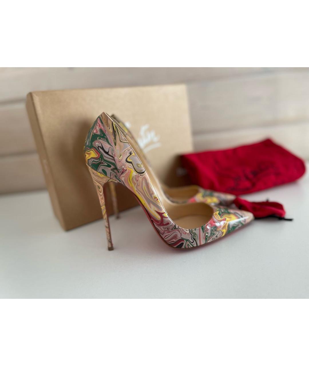 CHRISTIAN LOUBOUTIN Мульти кожаные туфли, фото 7