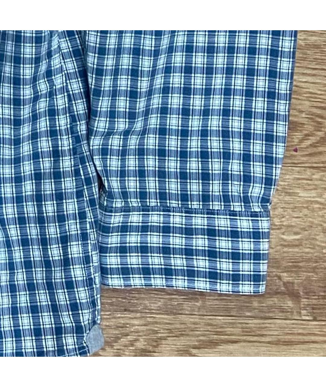 MICHAEL KORS Синяя хлопковая кэжуал рубашка, фото 4