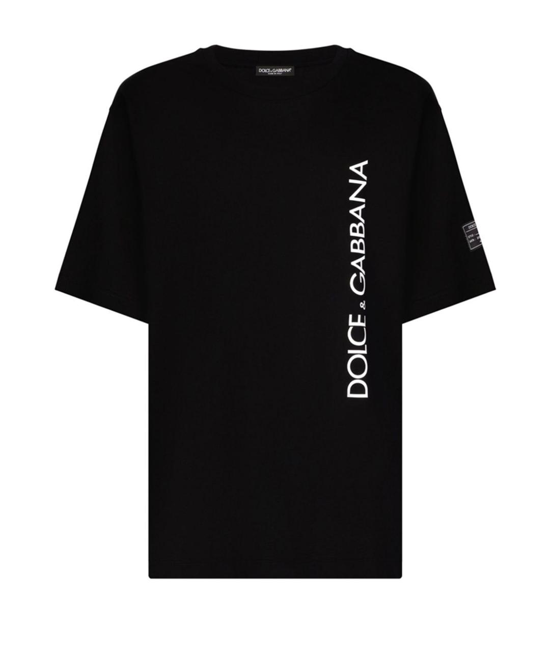 DOLCE&GABBANA Черная хлопковая футболка, фото 1