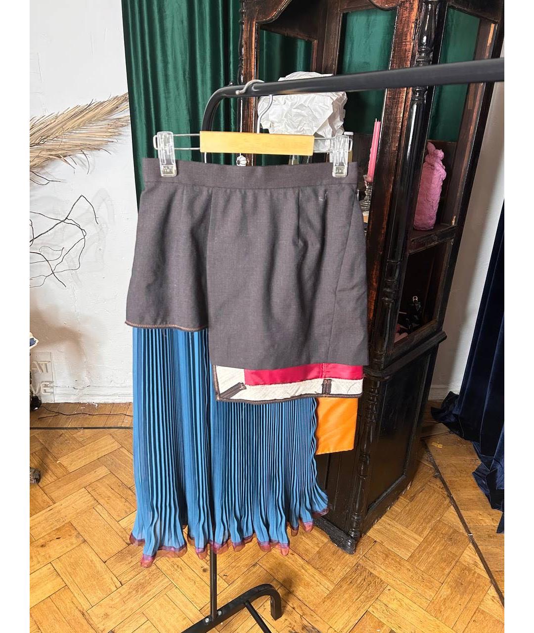 KOLOR Мульти полиэстеровая юбка миди, фото 2