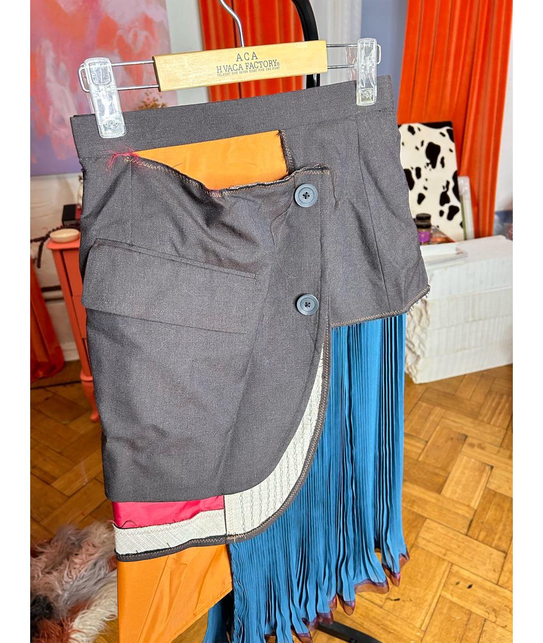 KOLOR Мульти полиэстеровая юбка миди, фото 3
