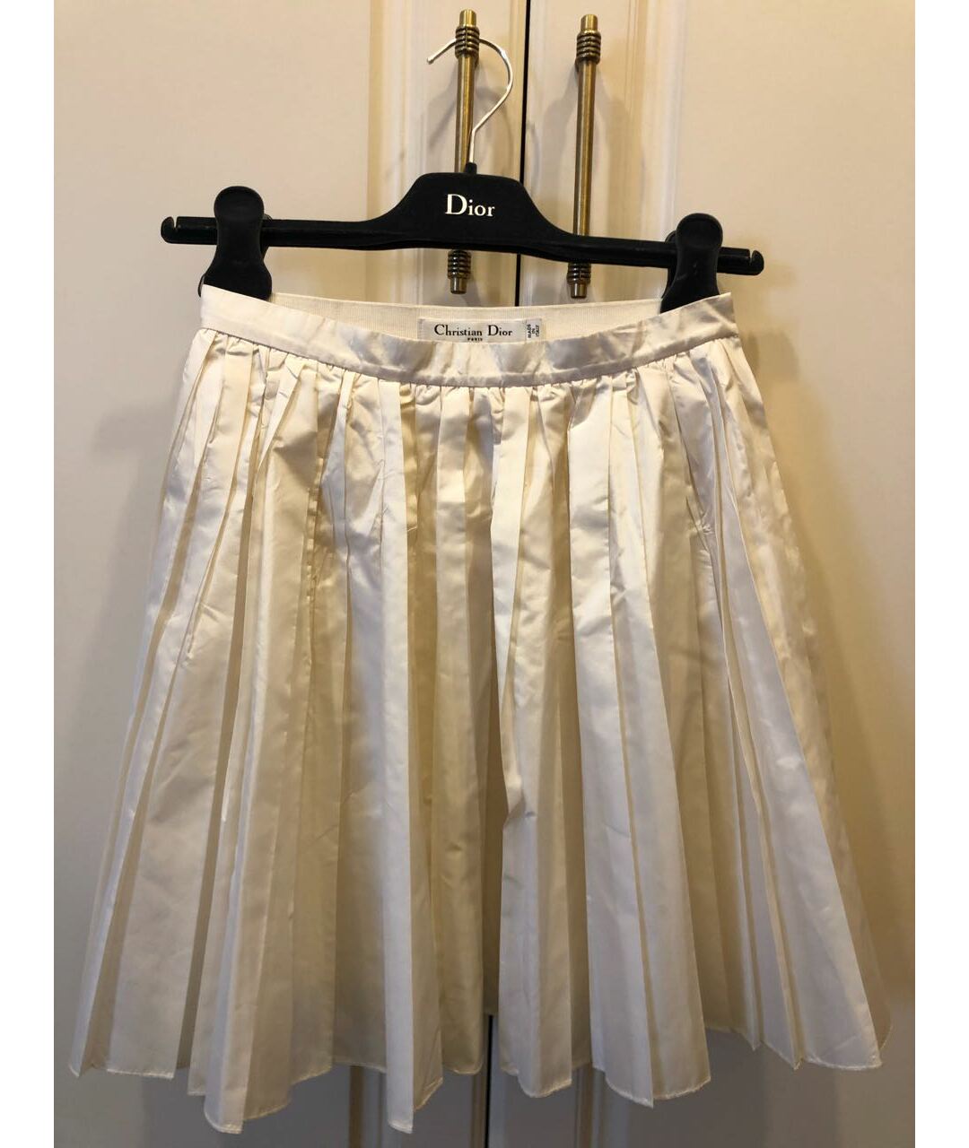 CHRISTIAN DIOR PRE-OWNED Белая шелковая юбка мини, фото 4
