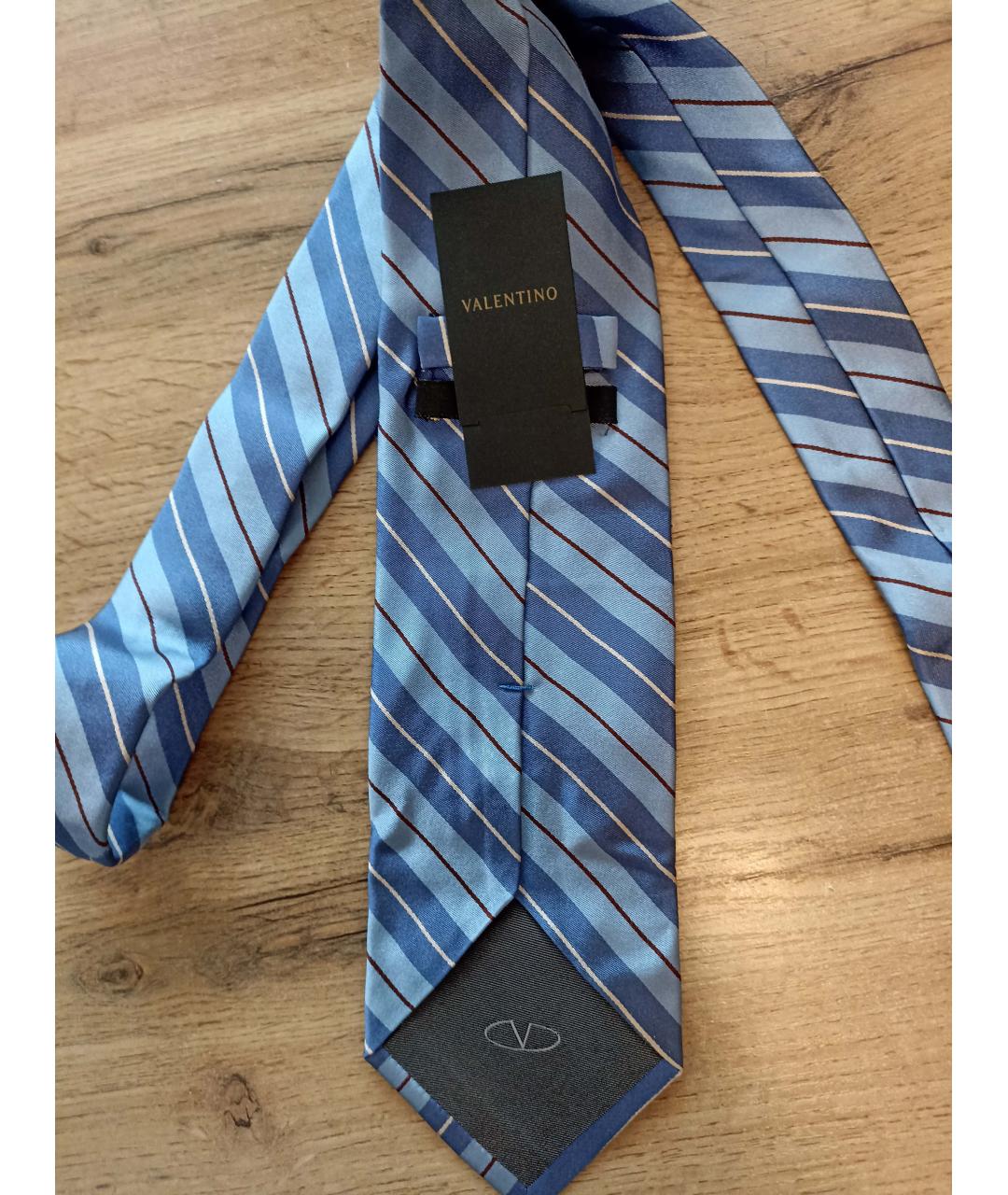 VALENTINO Серый шелковый галстук, фото 3