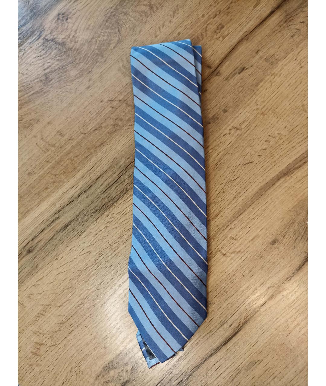 VALENTINO Серый шелковый галстук, фото 5
