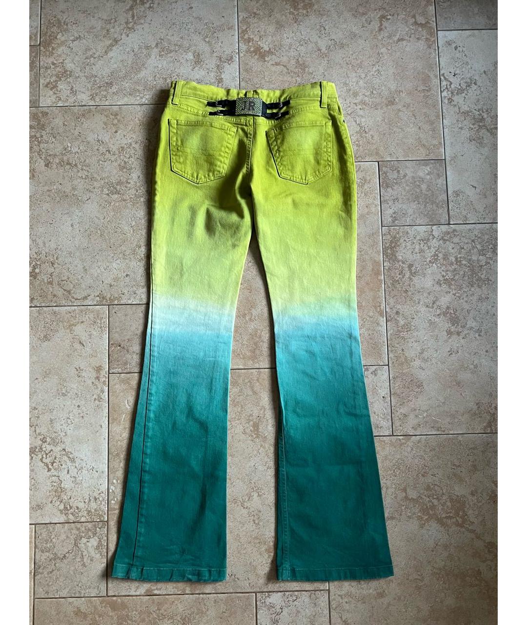 JOHN RICHMOND Мульти хлопко-эластановые джинсы клеш, фото 2