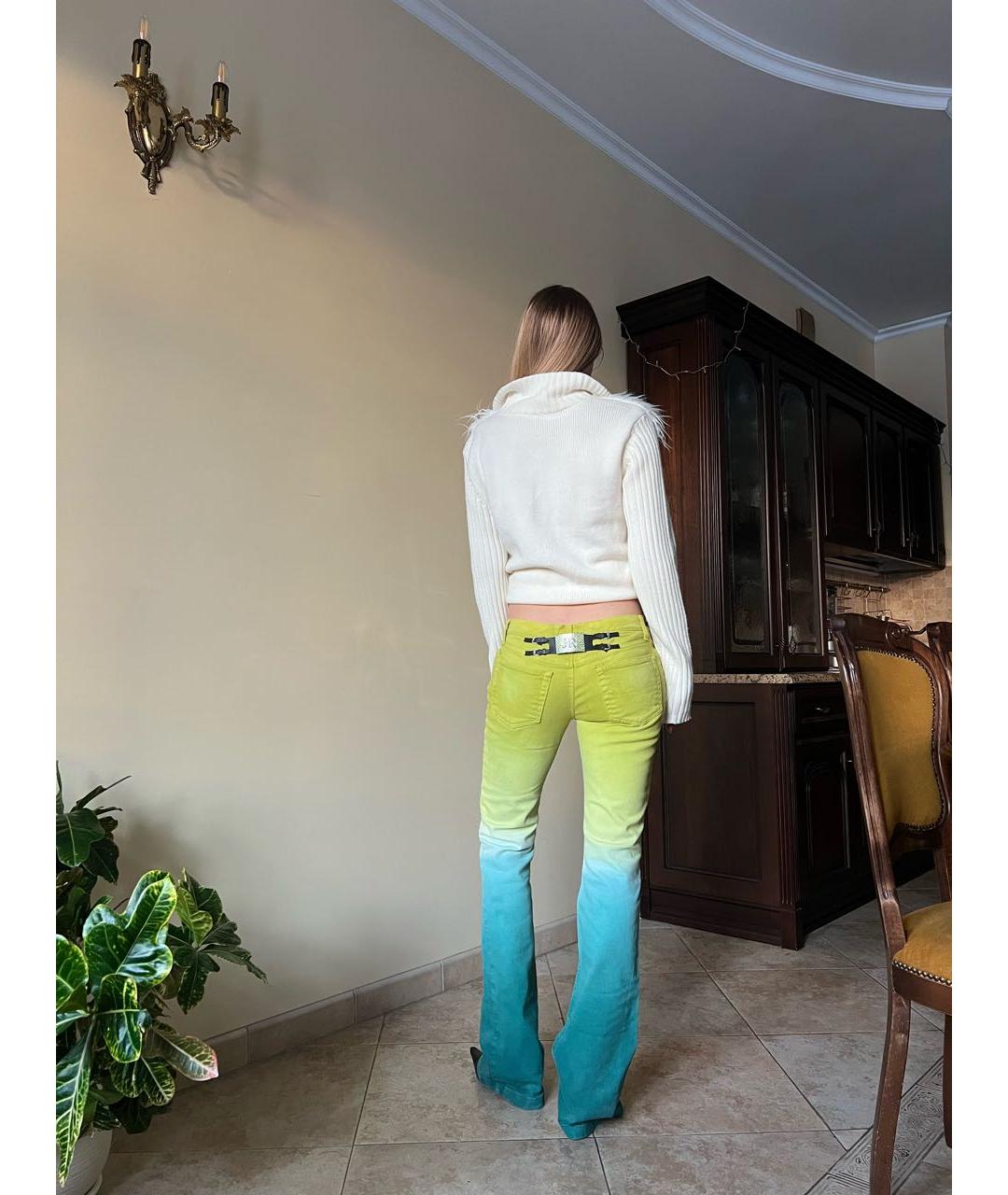 JOHN RICHMOND Мульти хлопко-эластановые джинсы клеш, фото 6