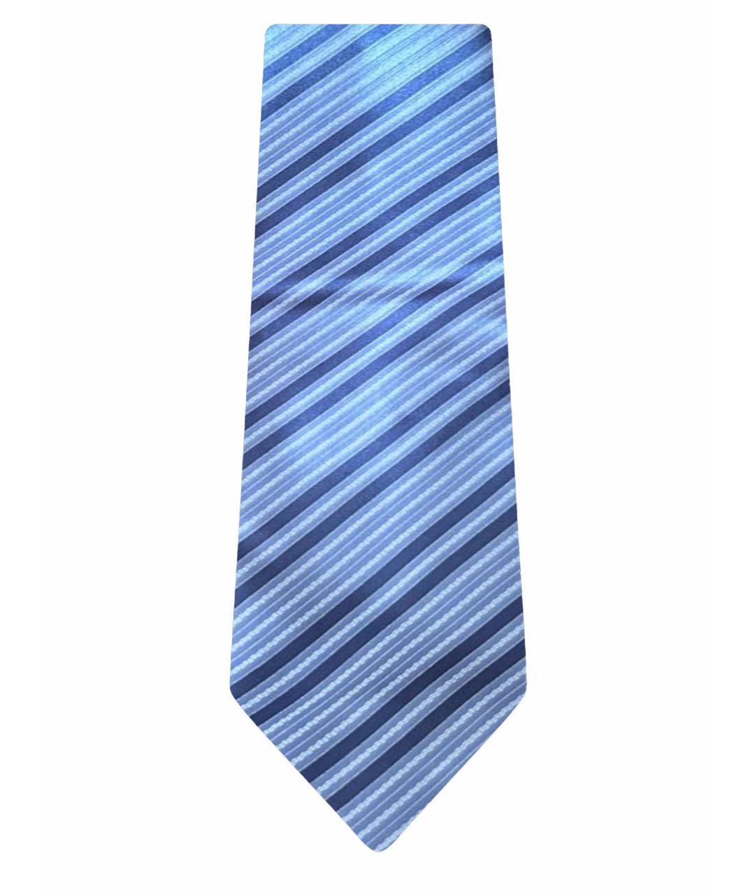 STEFANO RICCI Голубой шелковый галстук, фото 1