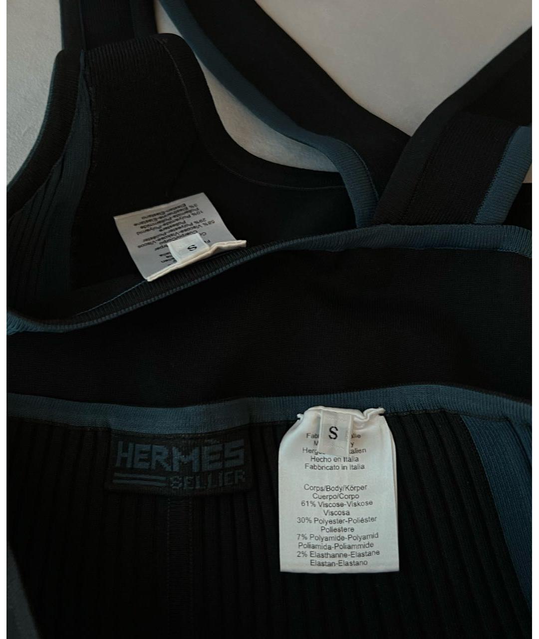 HERMES Черный вискозный спортивные костюмы, фото 4