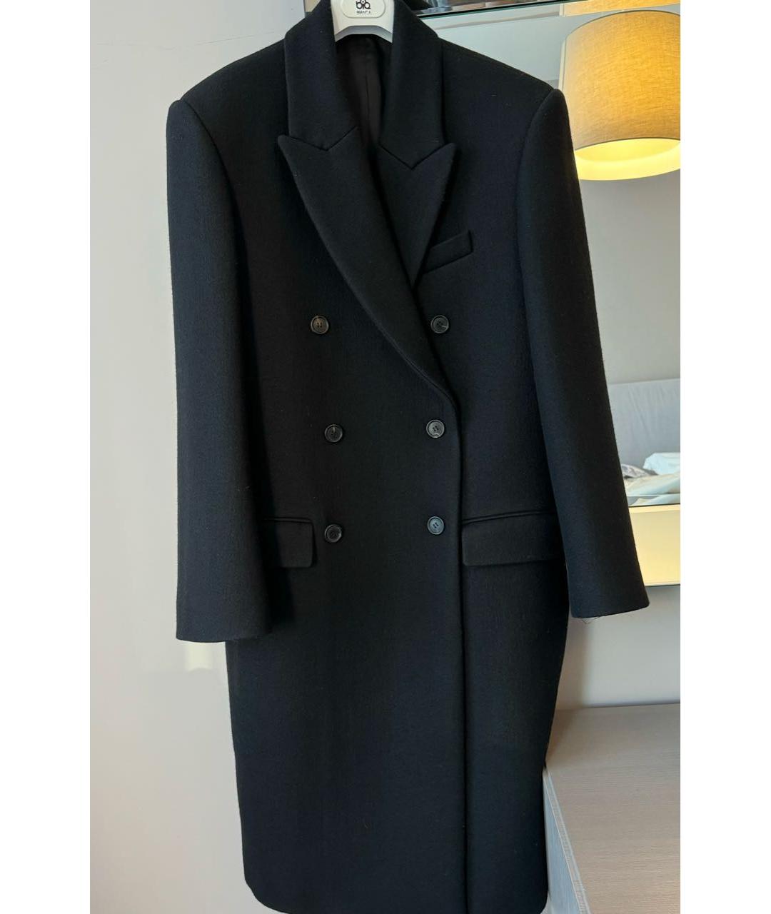 WARDROBE.NYC Черное шерстяное пальто, фото 9