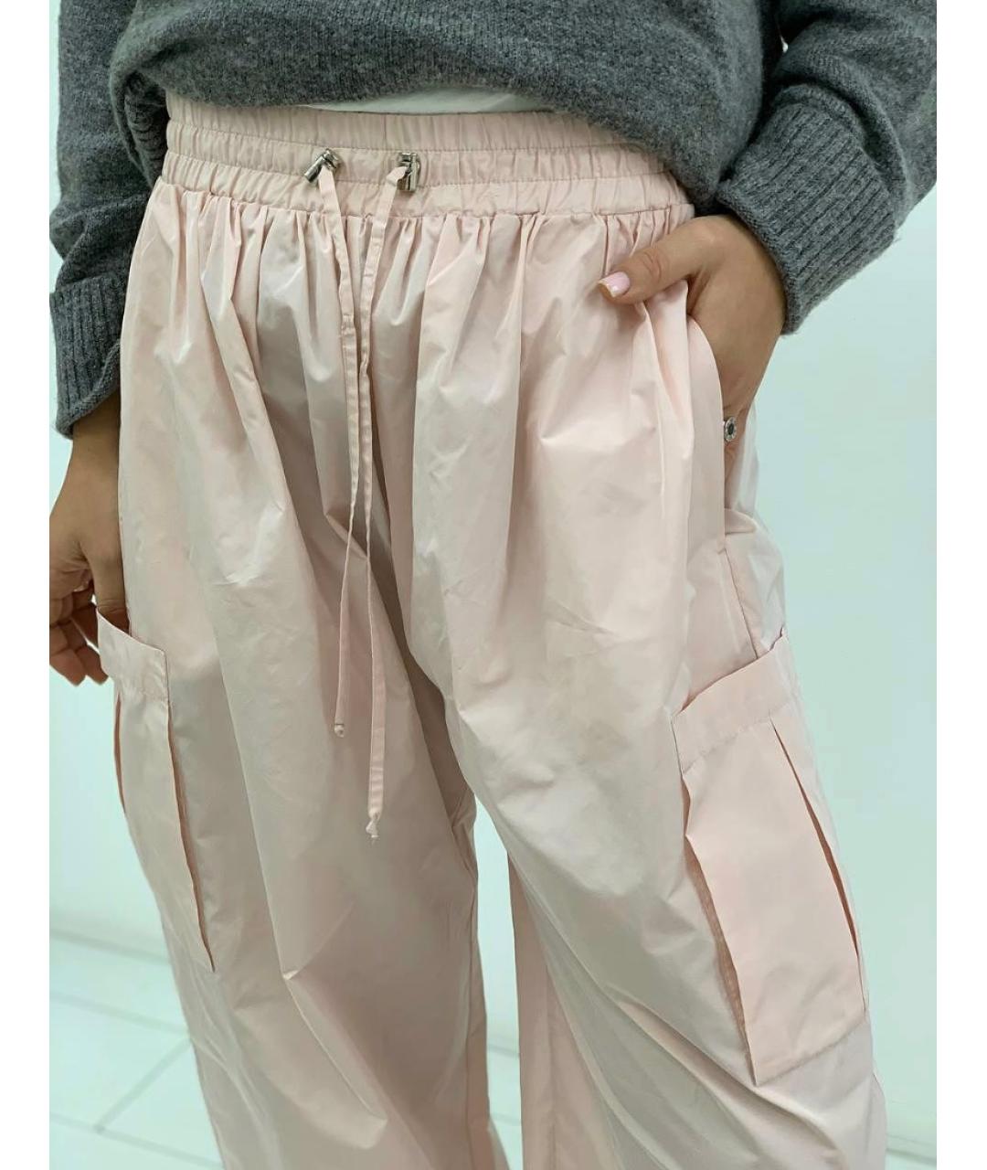 KALMANOVICH Розовые вискозные брюки широкие, фото 3