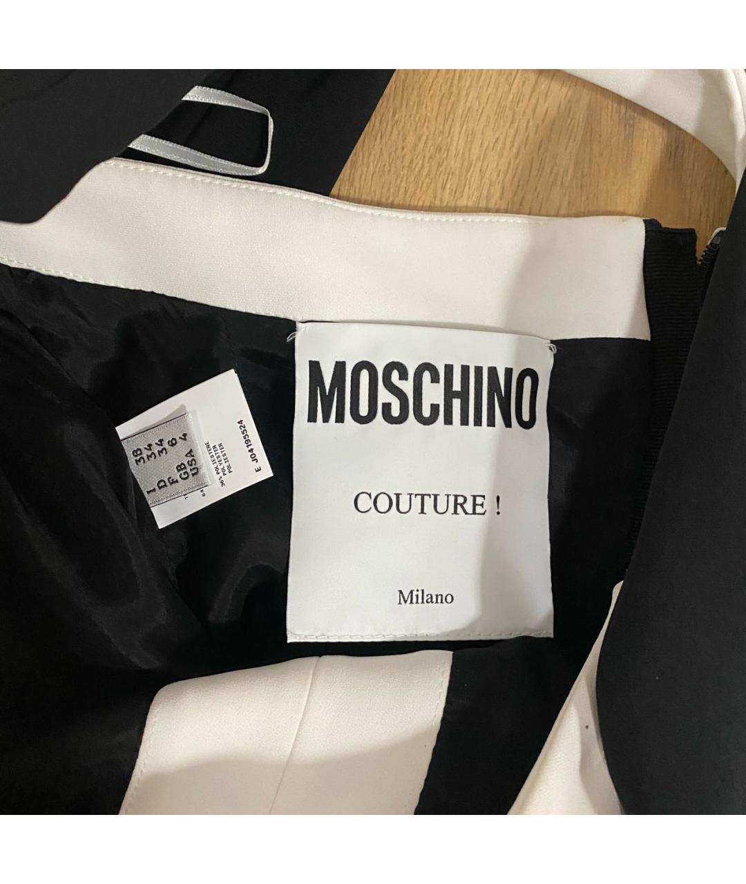 MOSCHINO Черное вискозное коктейльное платье, фото 2