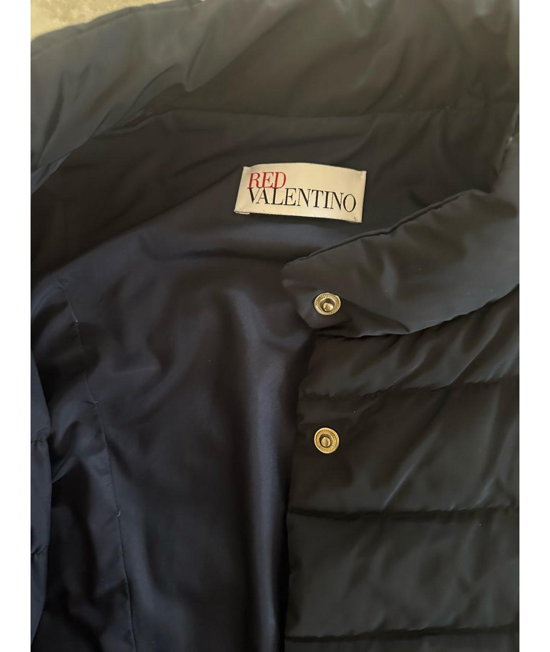 RED VALENTINO Черная шелковая куртка, фото 4