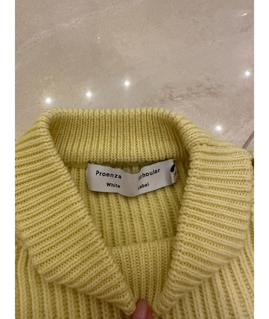 PROENZA SCHOULER Желтый шерстяной джемпер / свитер, фото 3