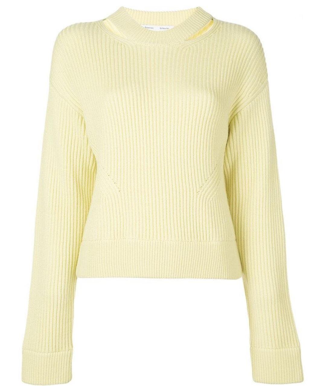 PROENZA SCHOULER Желтый шерстяной джемпер / свитер, фото 5