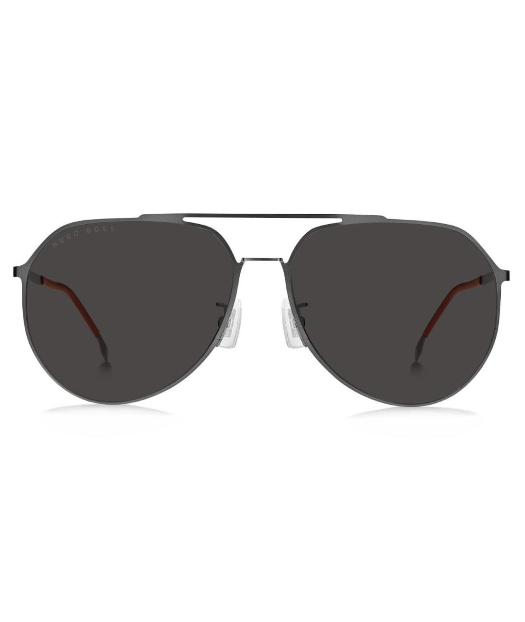 HUGO BOSS Серые металлические солнцезащитные очки, фото 4