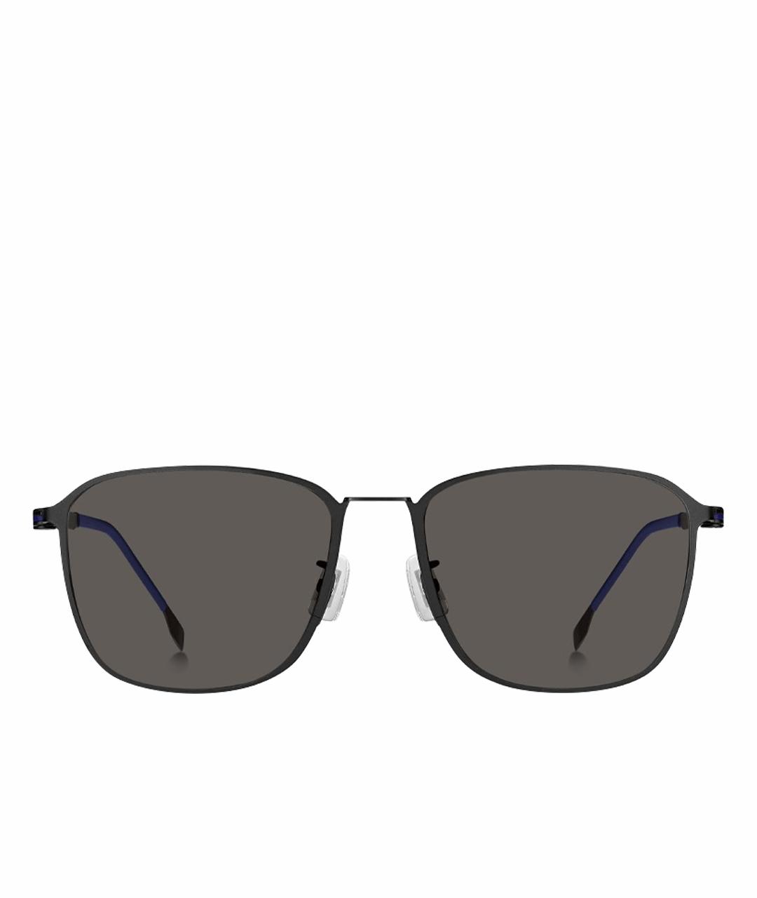 HUGO BOSS Черные металлические солнцезащитные очки, фото 1