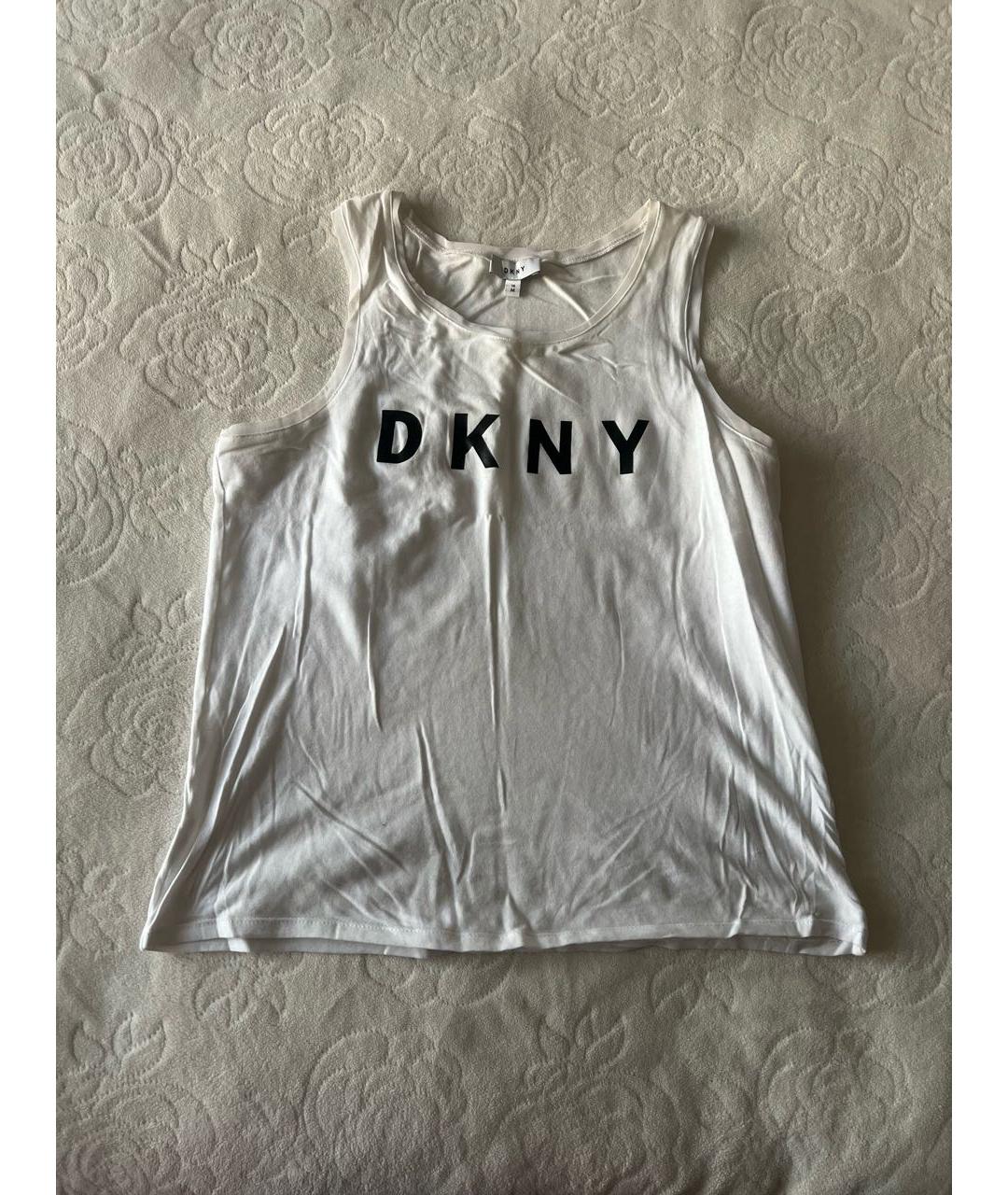 DKNY KIDS Белый хлопковый детская футболка / топ, фото 5