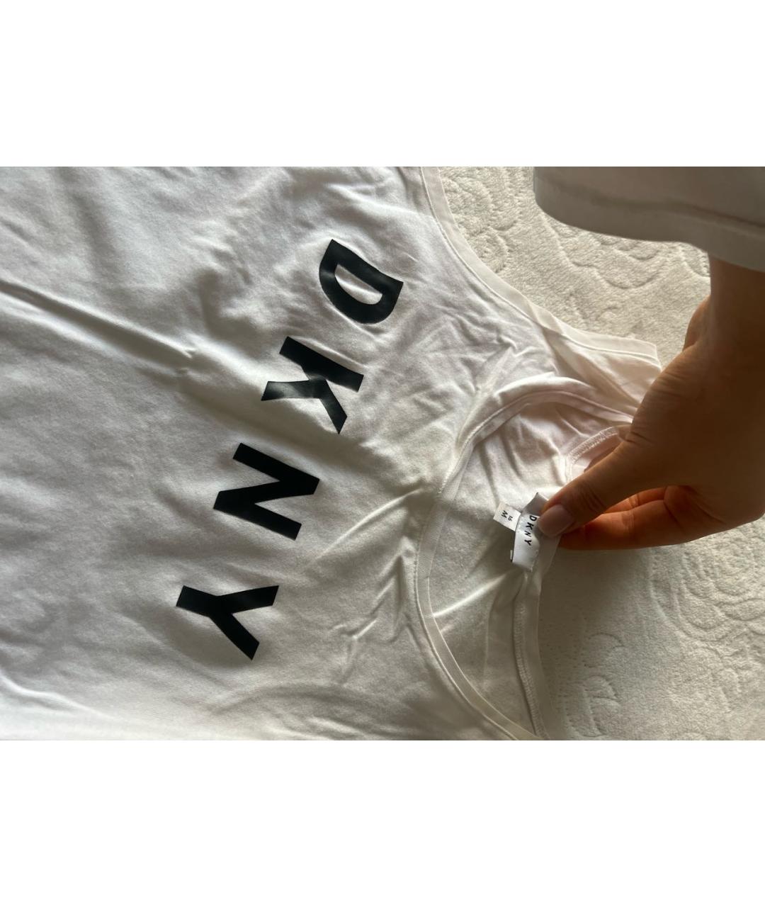 DKNY KIDS Белый хлопковый детская футболка / топ, фото 3