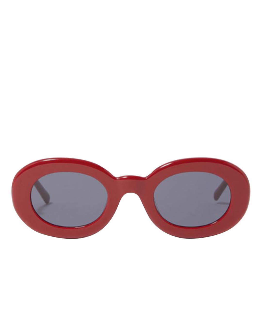 JACQUEMUS Красные пластиковые солнцезащитные очки, фото 1