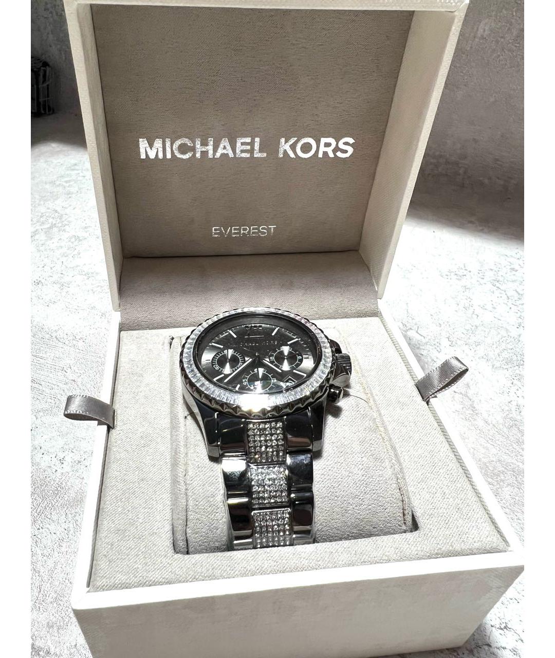 MICHAEL KORS Антрацитовые стальные часы, фото 3
