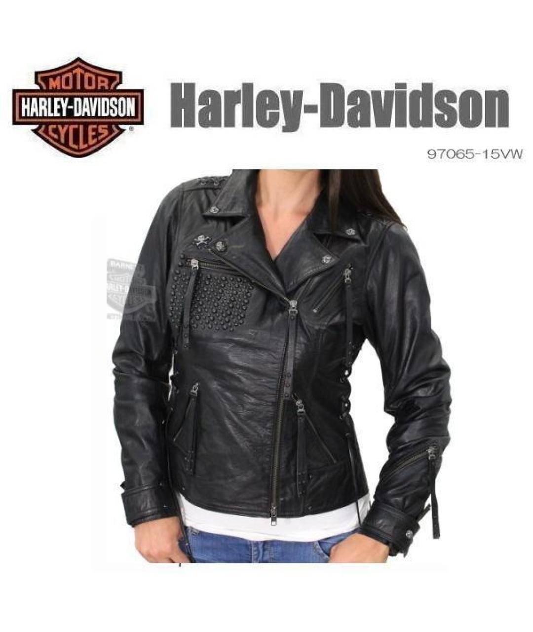 Harley Davidson Черная кожаная куртка, фото 9