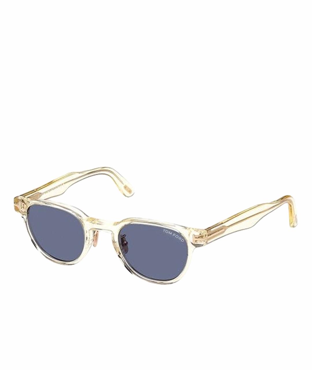 TOM FORD Желтые пластиковые солнцезащитные очки, фото 1