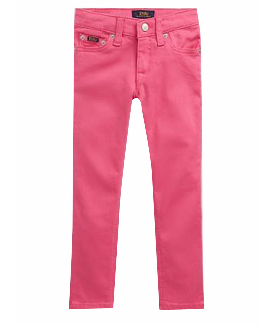 POLO RALPH LAUREN Розовые деним детские джинсы, фото 1