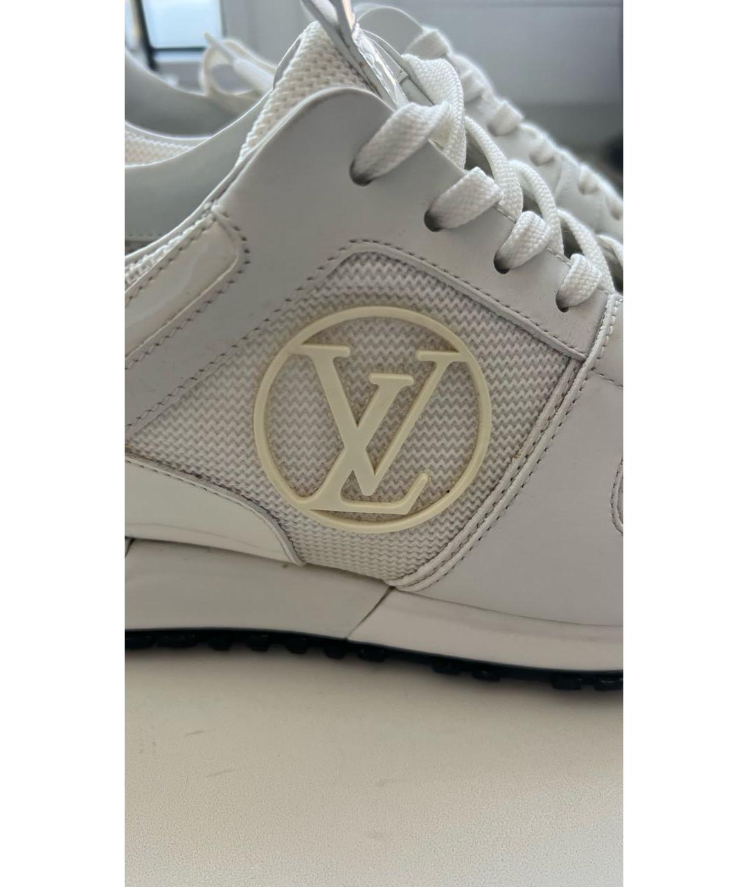 LOUIS VUITTON PRE-OWNED Белые кожаные кроссовки, фото 5