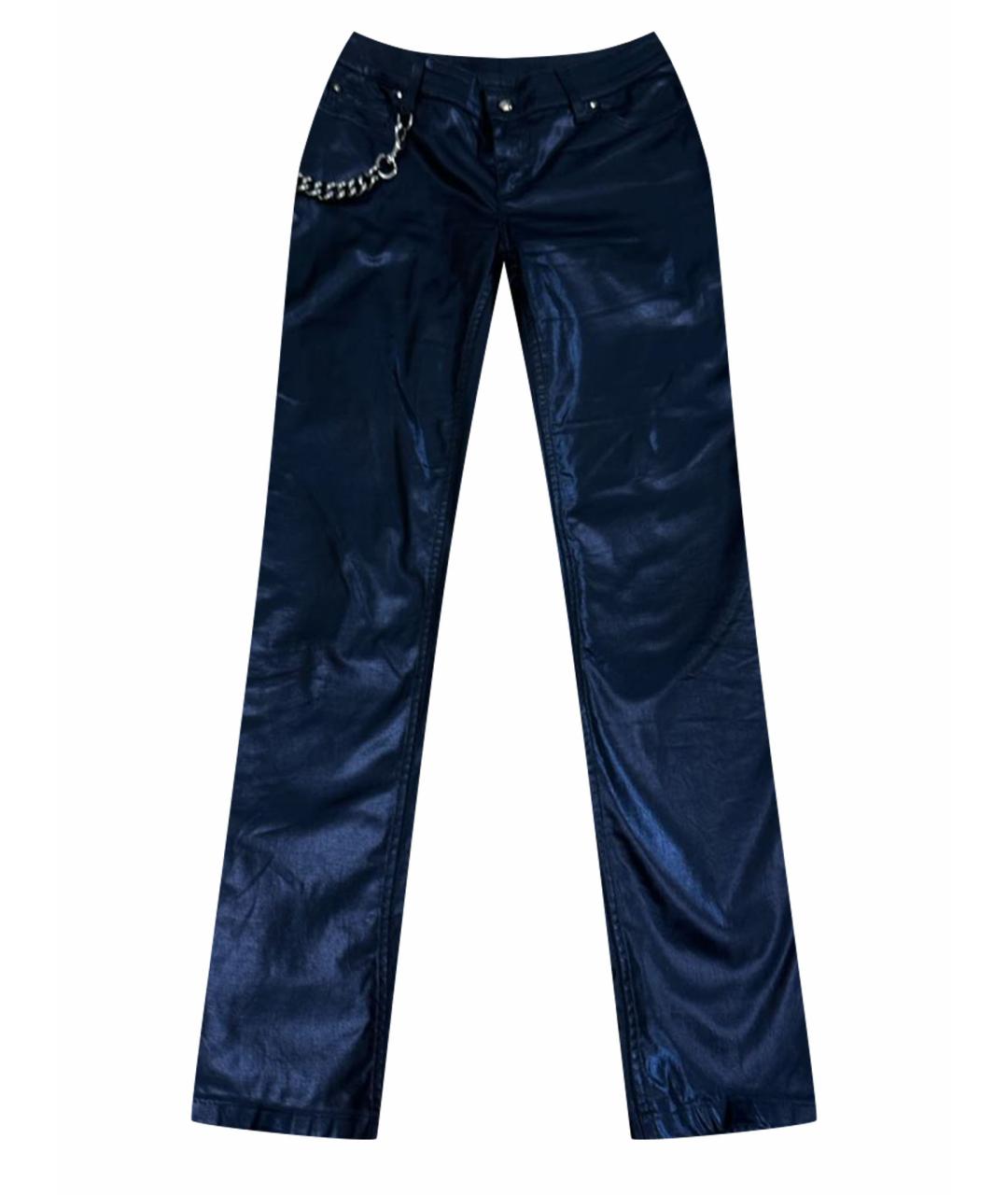 GUCCI Темно-синие прямые брюки, фото 1
