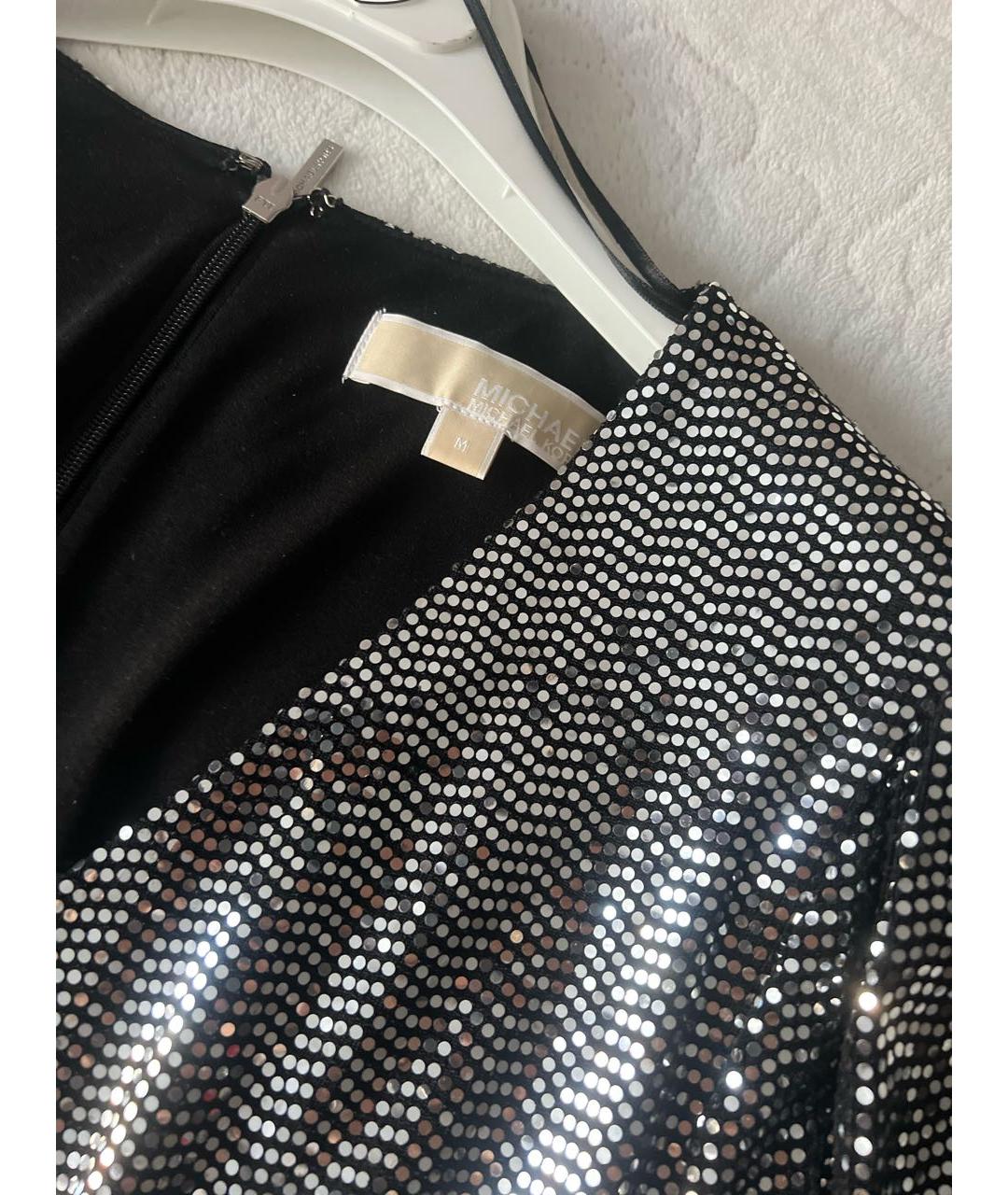 MICHAEL KORS Серебряное полиэстеровое вечернее платье, фото 3