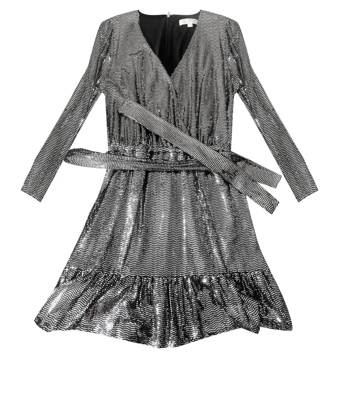 MICHAEL KORS Серебряное полиэстеровое вечернее платье, фото 1