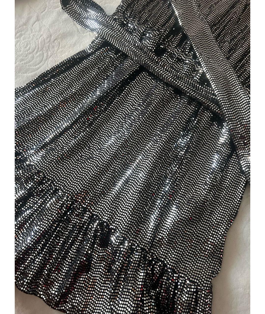 MICHAEL KORS Серебряное полиэстеровое вечернее платье, фото 4