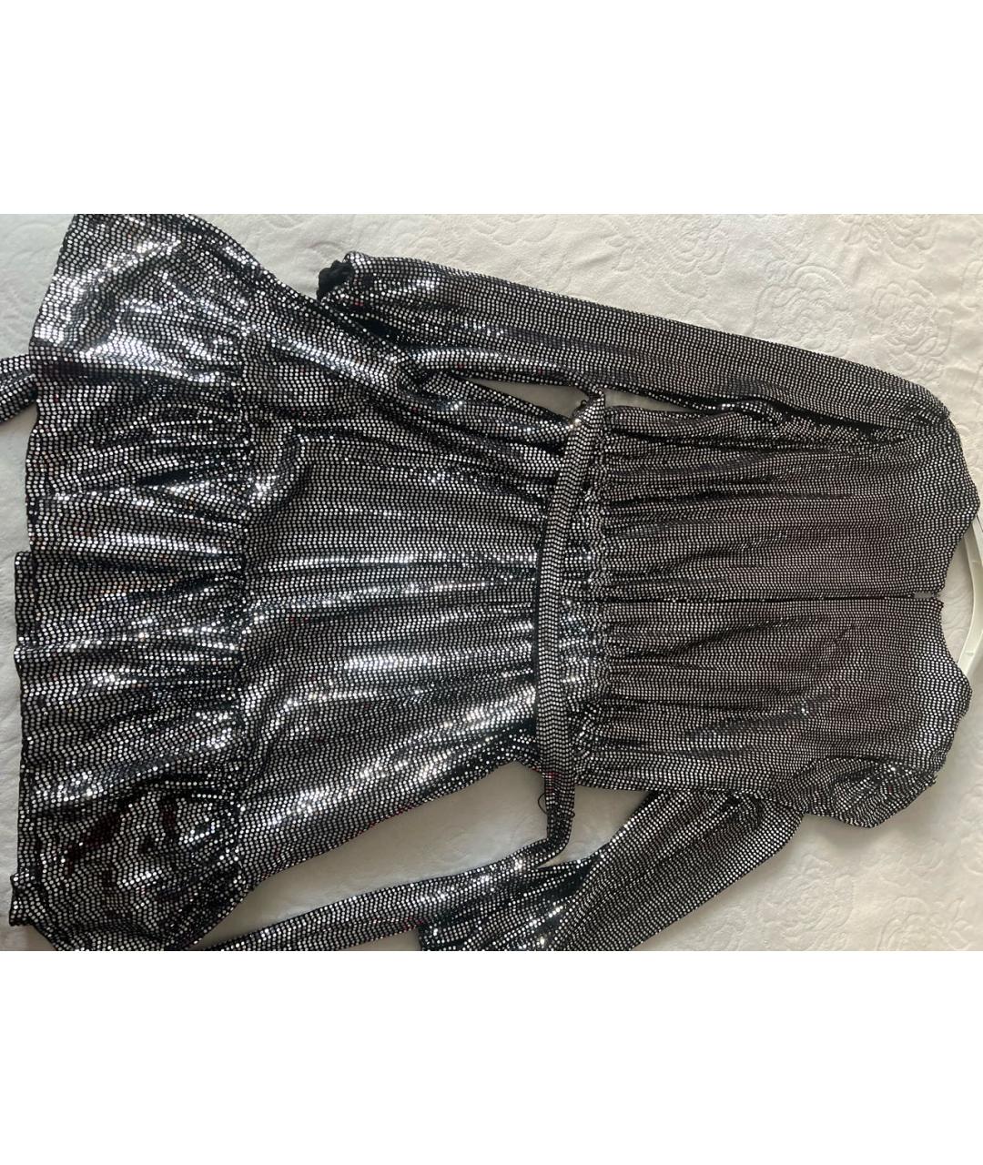 MICHAEL KORS Серебряное полиэстеровое вечернее платье, фото 2