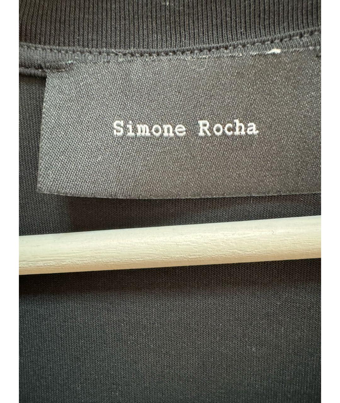 SIMONE ROCHA Черное хлопковое коктейльное платье, фото 3