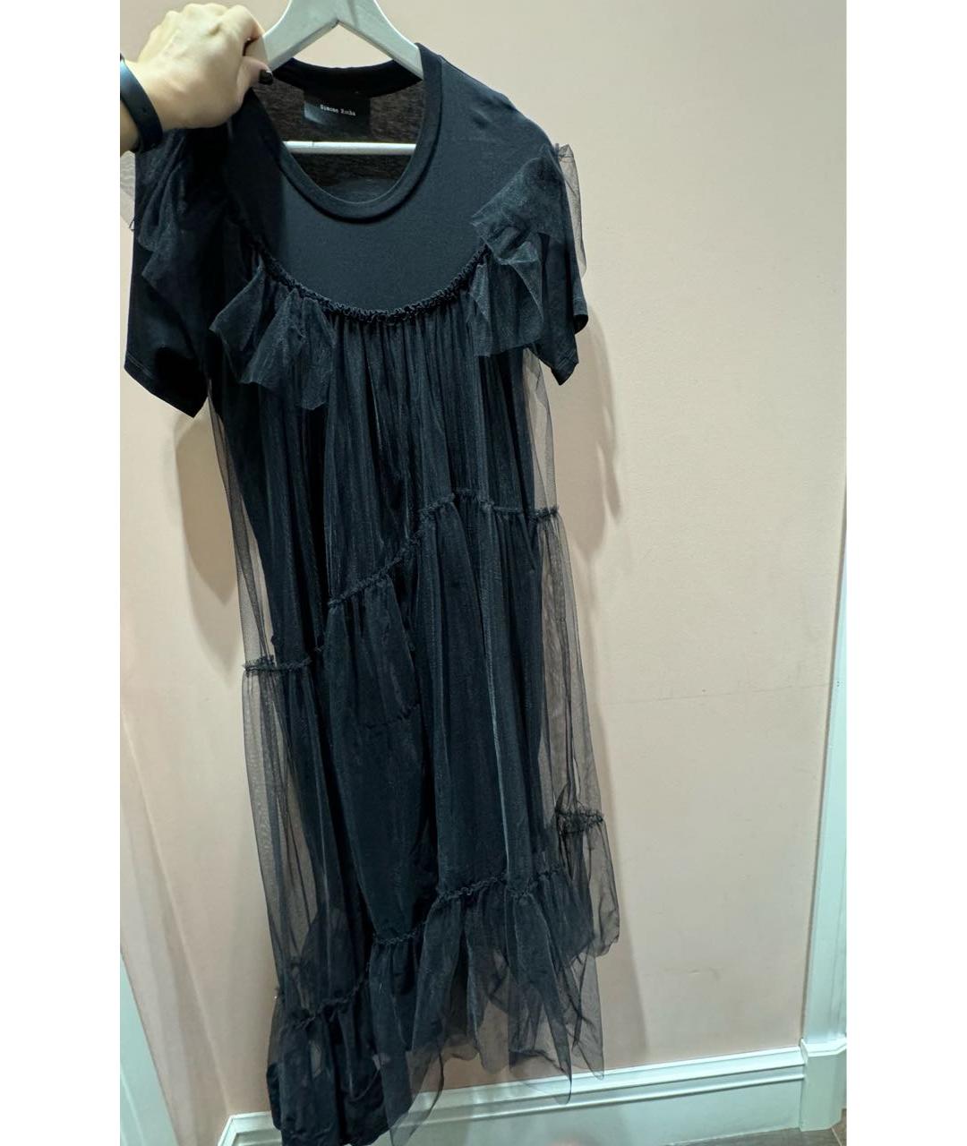 SIMONE ROCHA Черное хлопковое коктейльное платье, фото 2