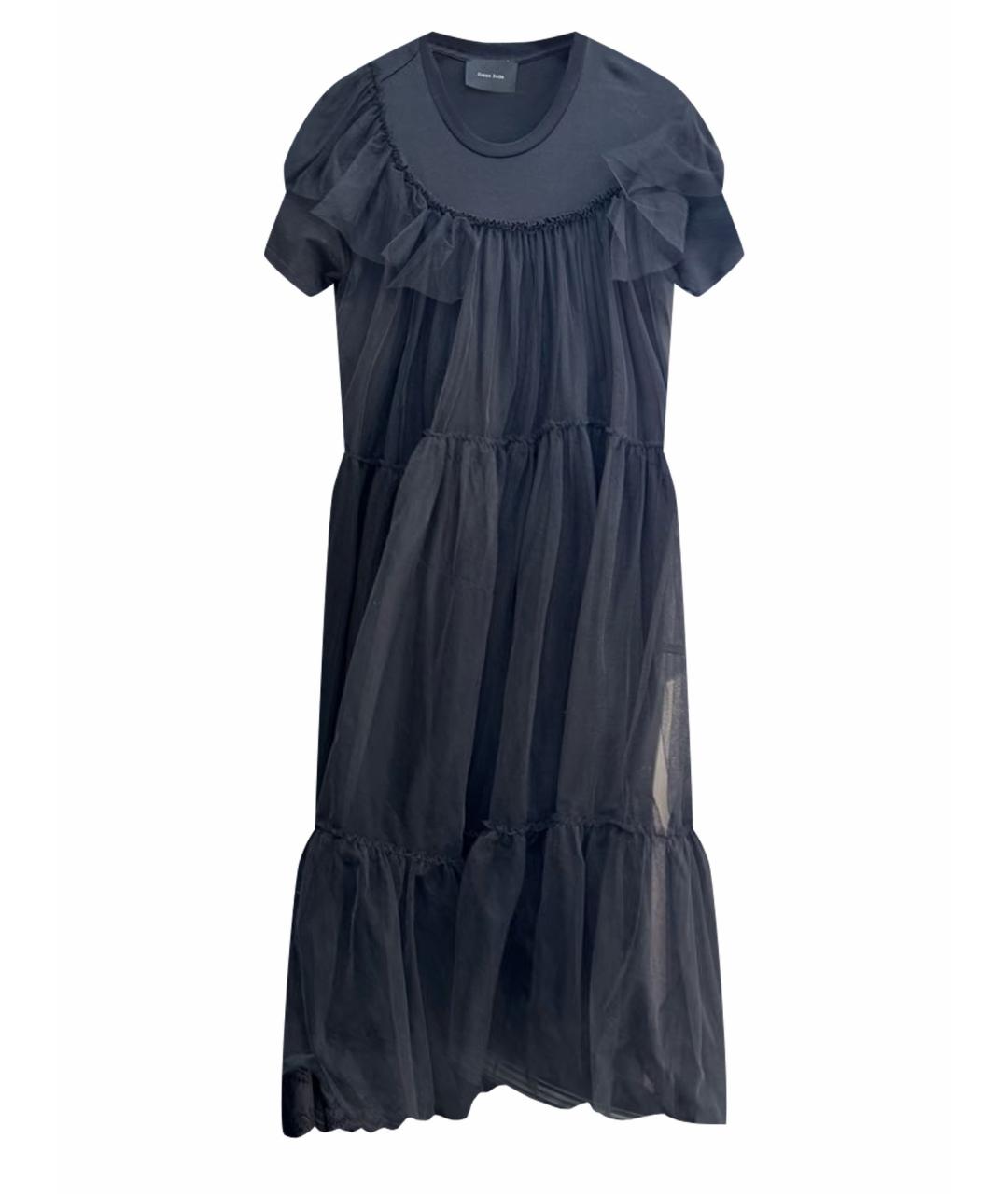 SIMONE ROCHA Черное хлопковое коктейльное платье, фото 1