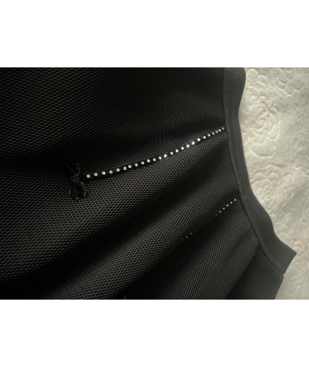 MONNALISA Черная полиэстеровая юбка, фото 3