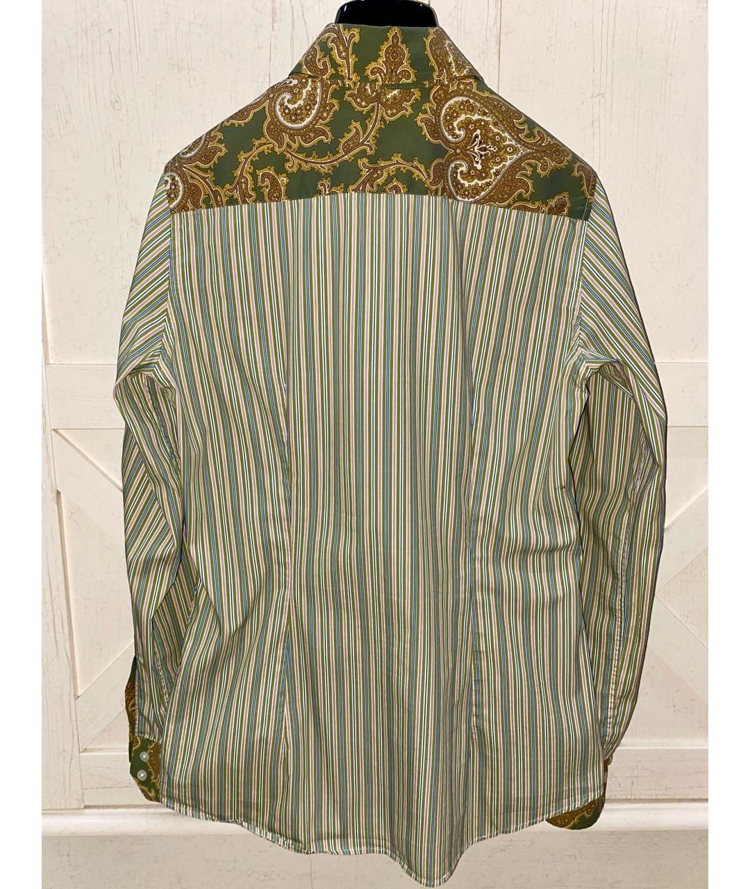 ETRO Зеленая хлопко-эластановая блузы, фото 2