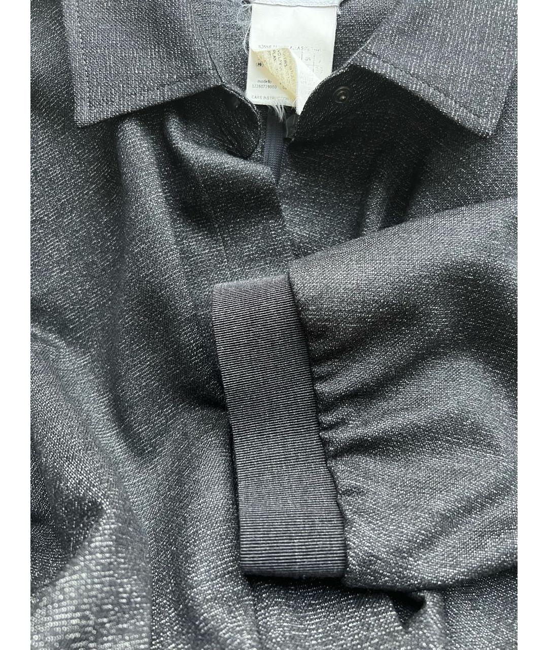 MAX MARA Черное шерстяное повседневное платье, фото 6