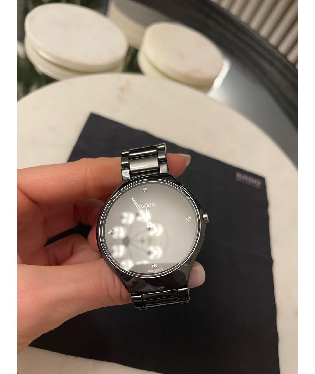 RADO Черные керамические часы, фото 2
