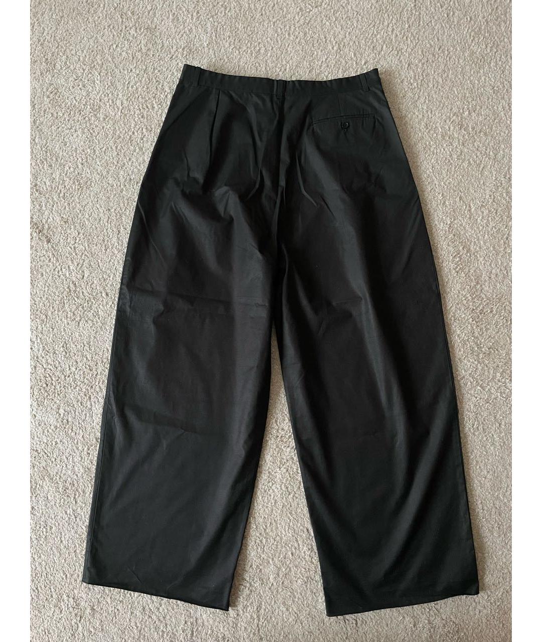 RAF SIMONS Черные хлопковые повседневные брюки, фото 2