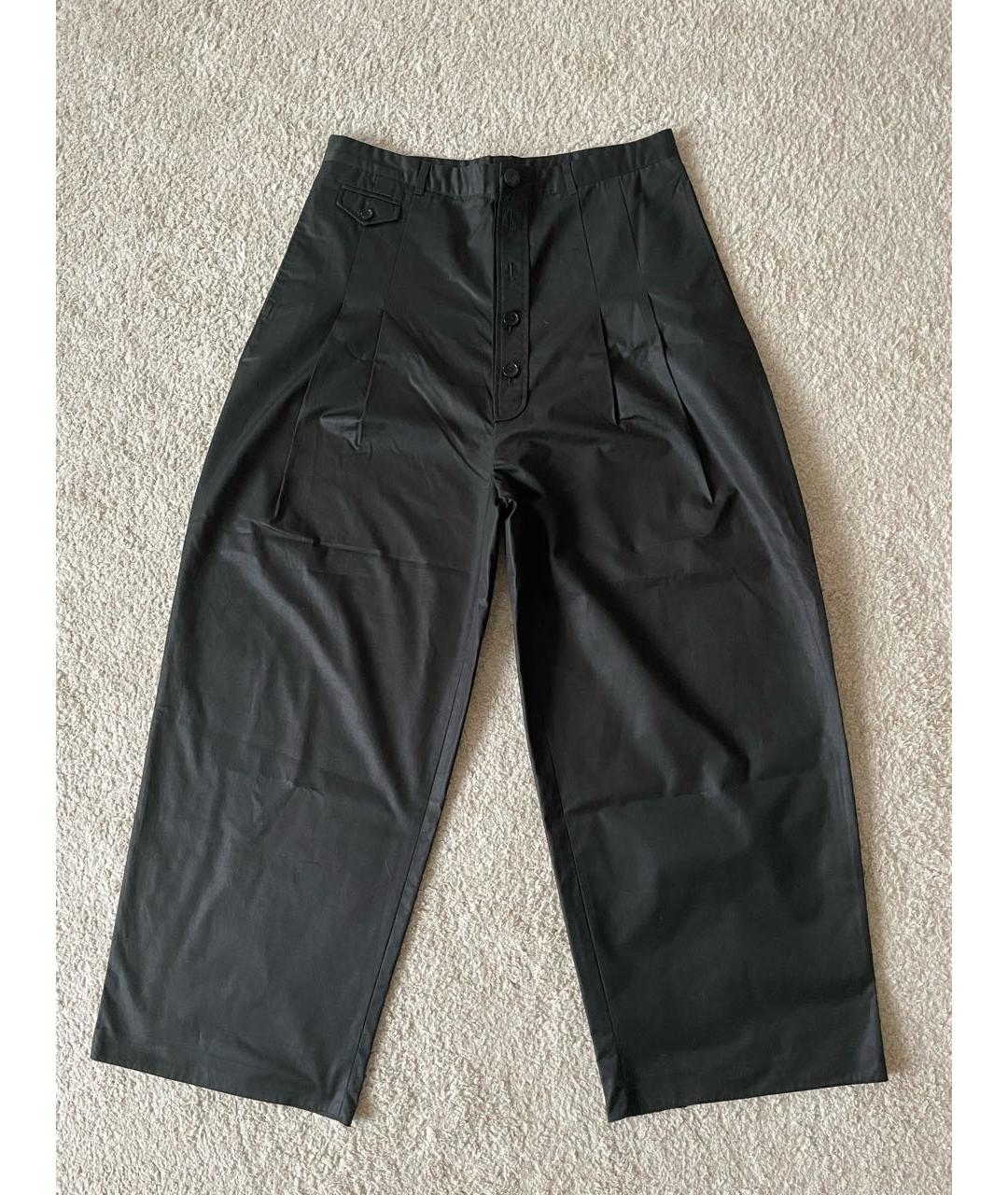 RAF SIMONS Черные хлопковые повседневные брюки, фото 5