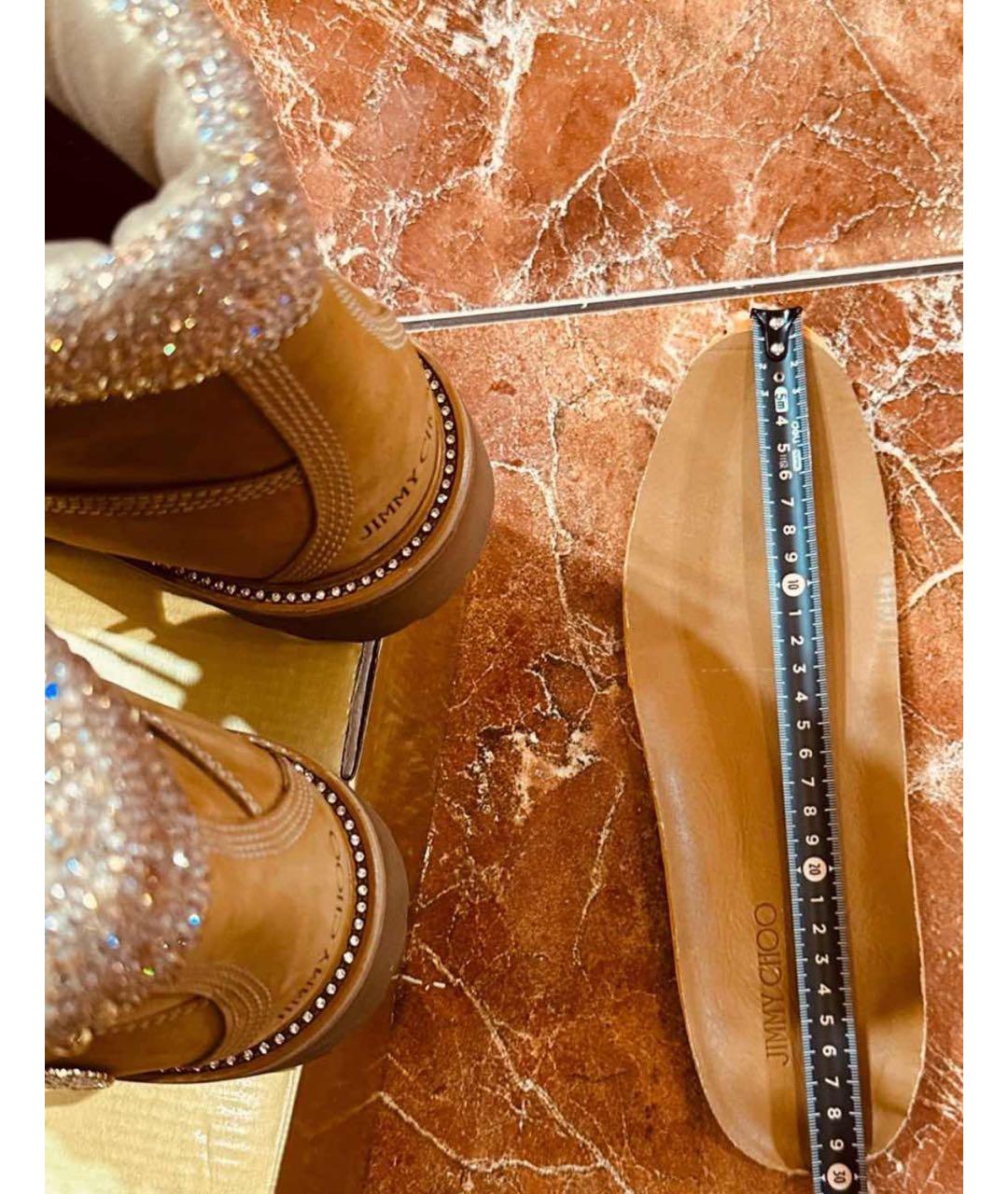 JIMMY CHOO Мульти кожаные высокие ботинки, фото 5