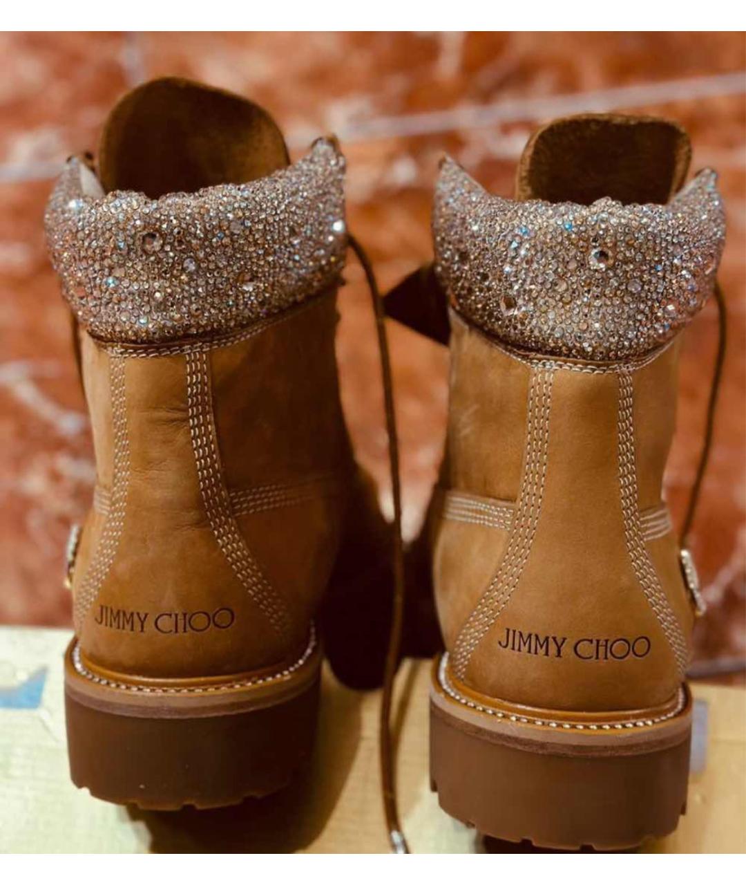 JIMMY CHOO Мульти кожаные высокие ботинки, фото 6