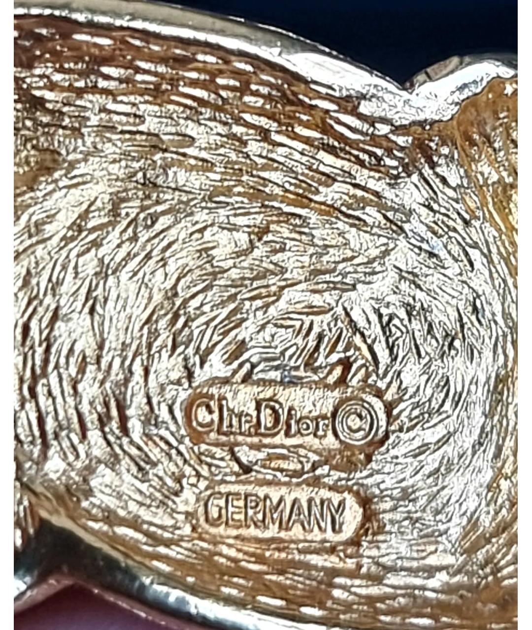 CHRISTIAN DIOR PRE-OWNED Золотая металлическая булавка / брошь, фото 4